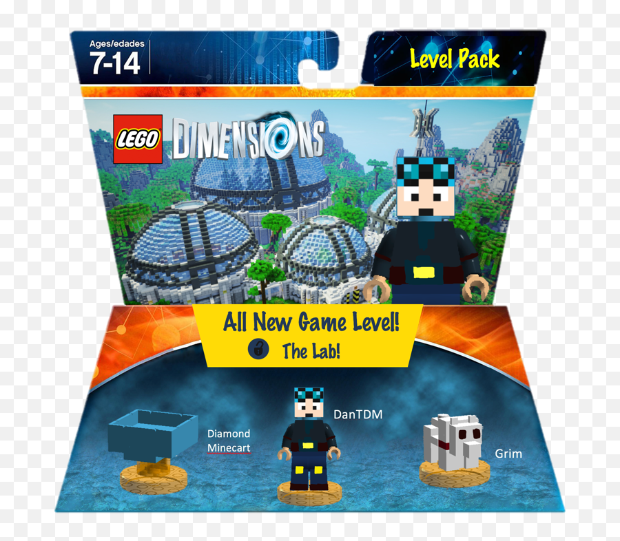Dantdm Logo Png - Lego Dimensions Level Pack Emoji,Dantdm Logo