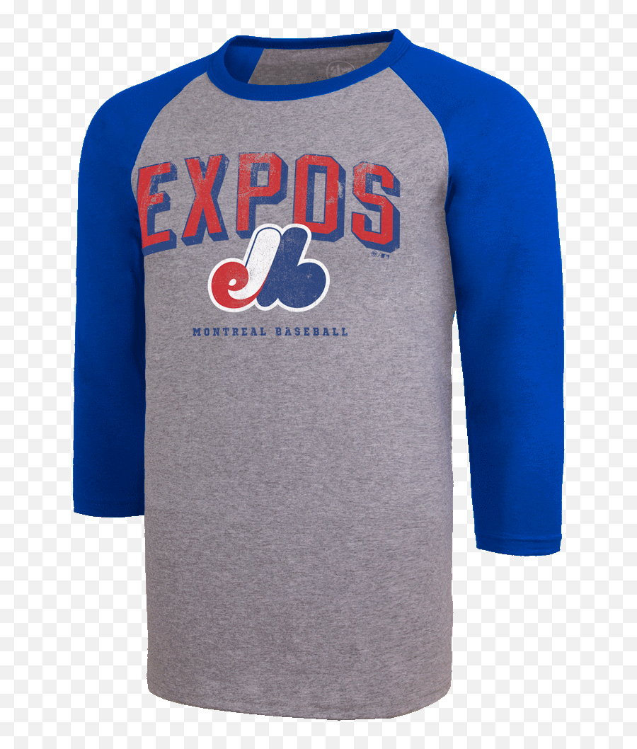 Montreal Expos Mlb Break Thru 47 - Long Sleeve Emoji,Montreal Expos Logo