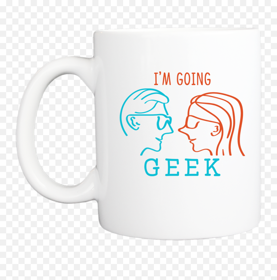 Iu0027m Going Geek Silhouette Logo Mug - Magic Mug Emoji,Silhouette Logo