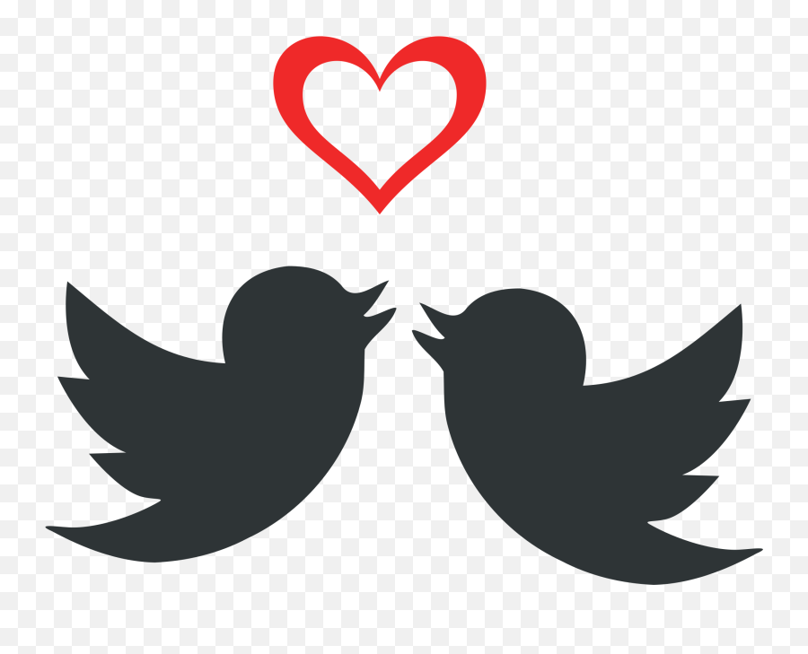 Lovebird Heart Can Stock Photo - Twitter Logo Pink Png Love Birds Clipart Emoji,Twitter Logo Transparent Background