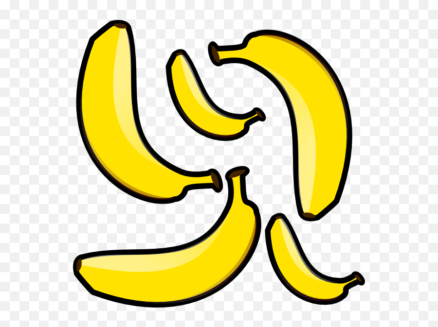 Clip Art At Clker - Banana Clip Art Emoji,Banana Clipart