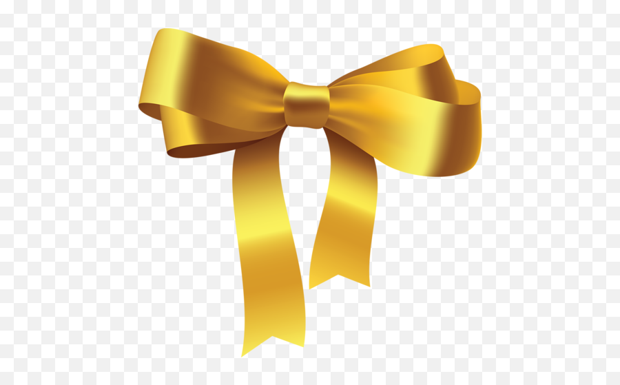 Gold Ribbon Bow Png - Bow Gold Ribbon Png Emoji,Gold Ribbon Png