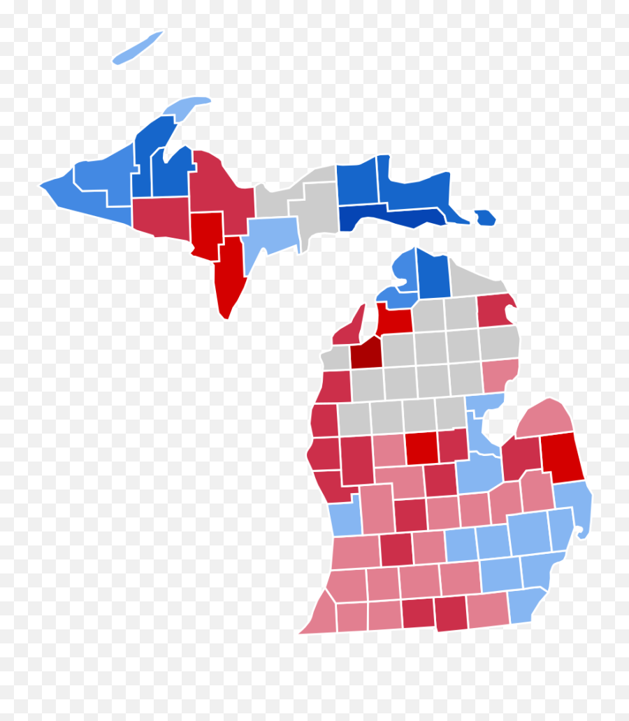 Michigan Presidential Election Results - Michigan 2016 1980 Electoral Map Michigan Emoji,Election Day Clipart
