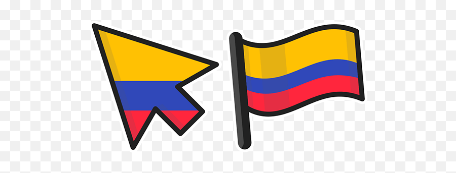 Colombia Flag Cursor - Flag Emoji,Colombia Flag Png