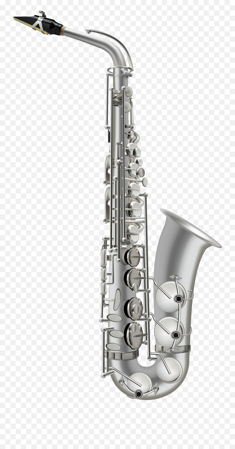 Download Hd Silver Saxophone Png - Silver Saxophone Png Emoji,Saxophone Png