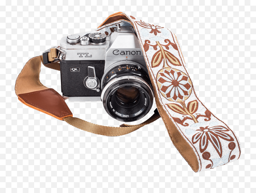 White Woven Camera Strap - Camera Strap For Dslr Camera Emoji,Vintage Camera Png