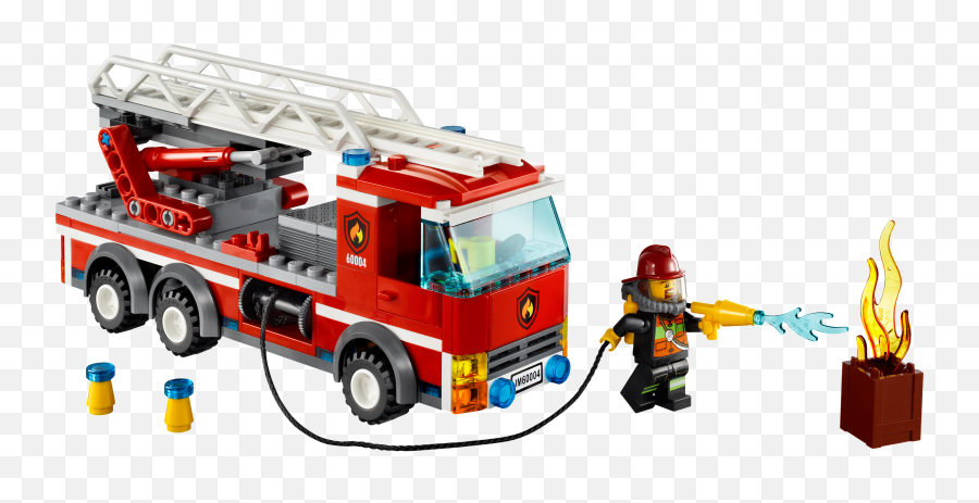 Download File60004 Alt7 Png Fire Truck - Lego City Fire Truck 60004 Emoji,Fire Truck Png