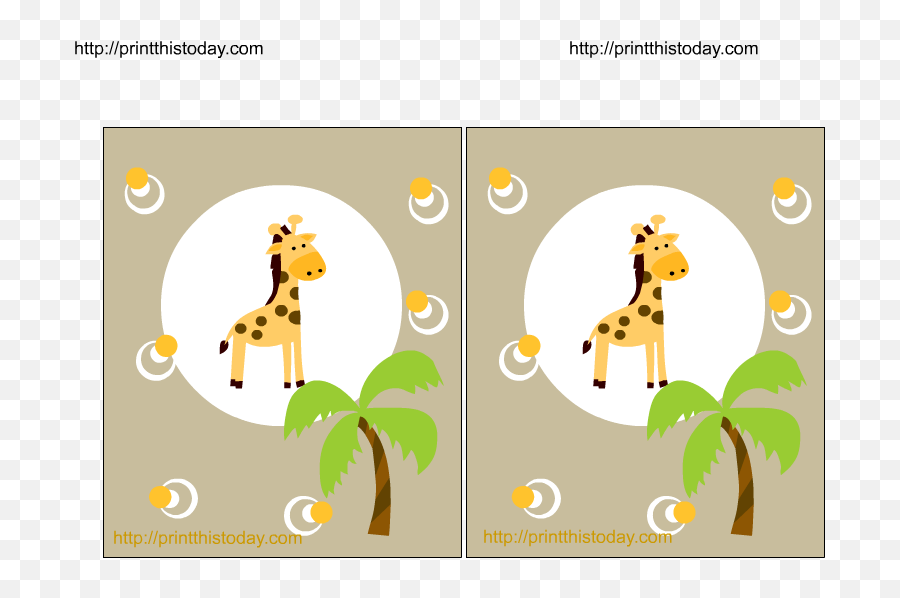 Baby Shower Jungle Theme Clipart - Baby Safari Animals Blank Invitation Emoji,Theme Clipart