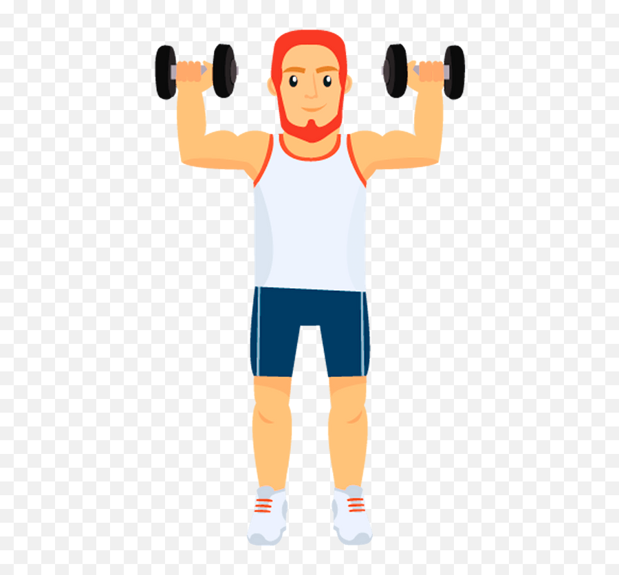 Fitness Man Clipart Free Download Transparent Png Creazilla Emoji,Working Out Clipart
