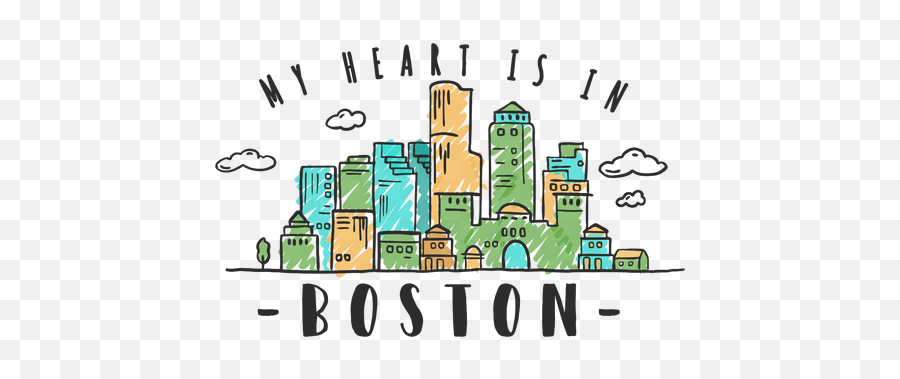 Boston Skyline Sticker Emoji,Boston Skyline Png
