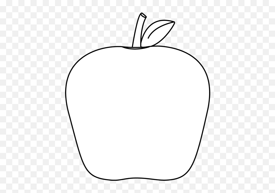 Black And White Apple Clip Art - Apple Clipat White And Black Emoji,Apple Clipart Black And White