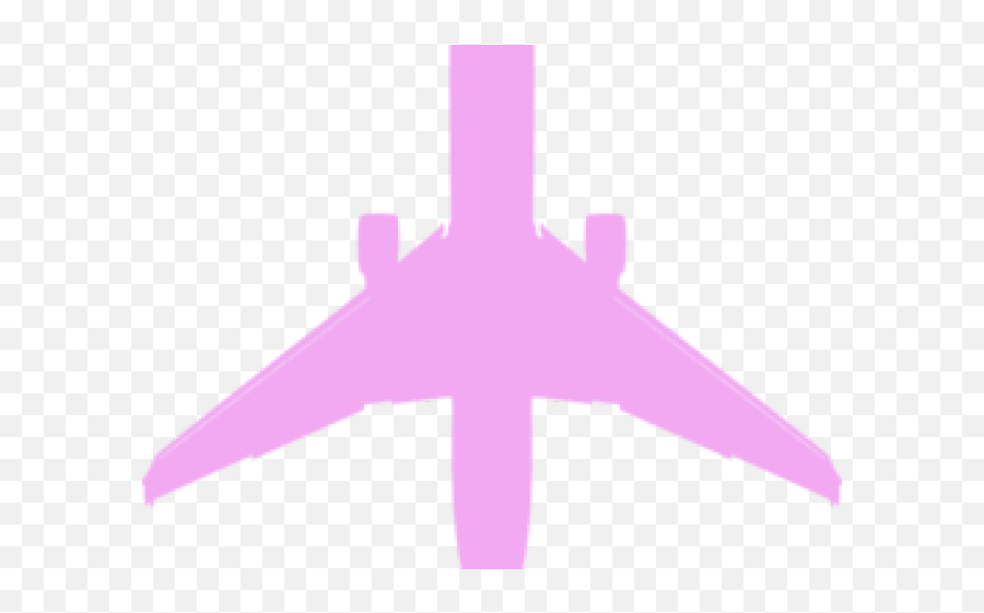 Airplane Clipart Pink - Plane Silhouette Full Size Png Plane Silhouette Emoji,Airplane Clipart
