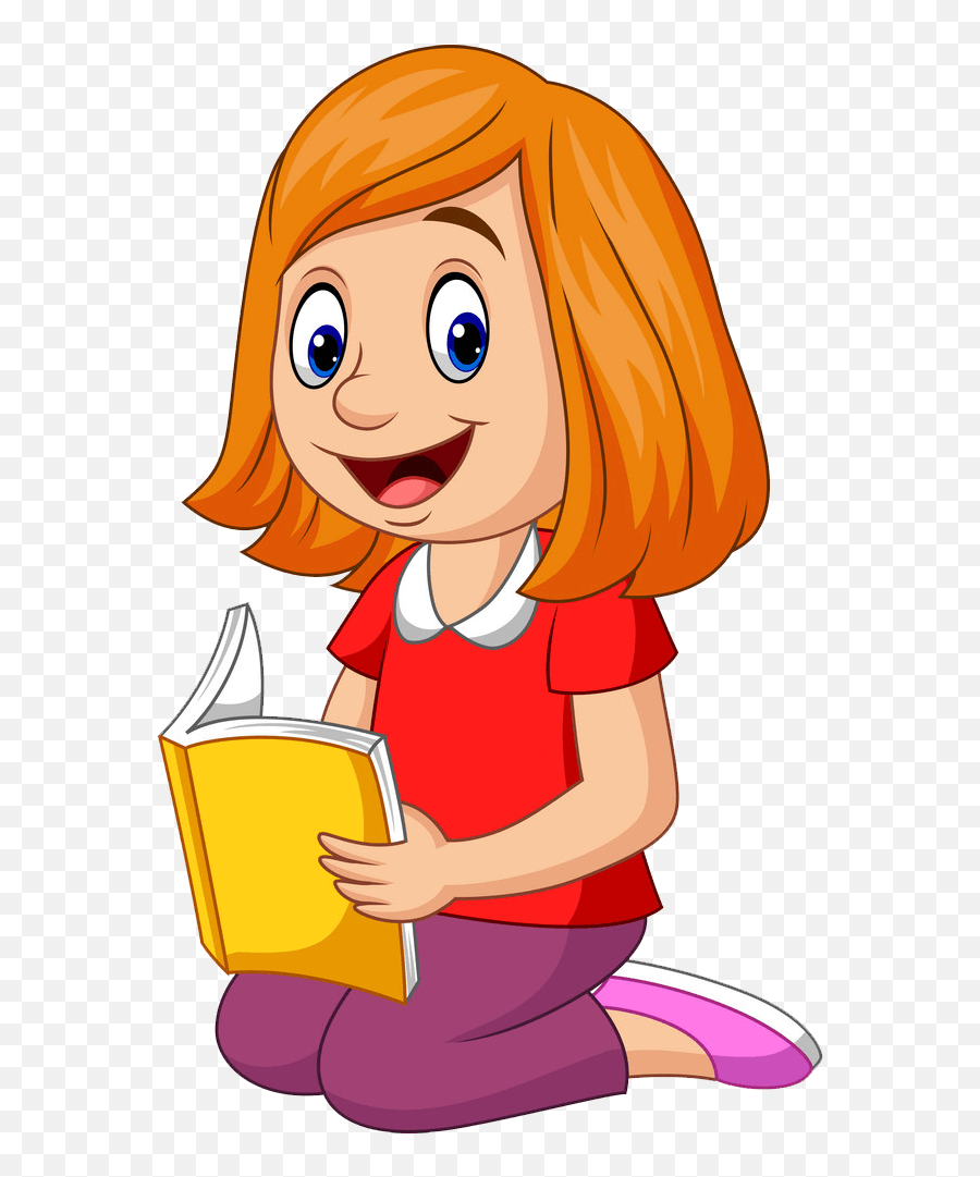 Woman Reading Clipart Transparent - Transparent Girl Reading Clipart Emoji,Reading Clipart