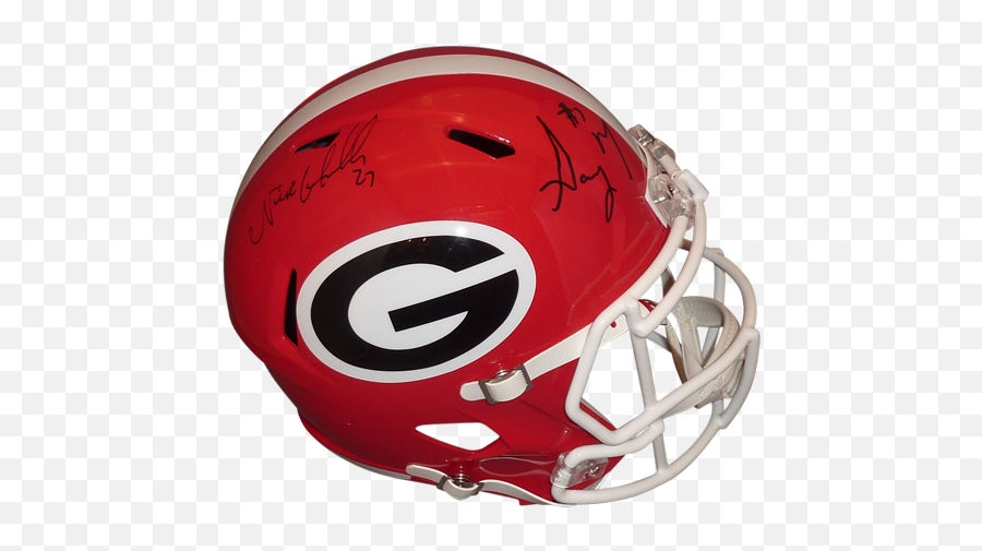 Nick Chubb And Sony Michel Autographed Georgia Bulldogs Emoji,Georgia Bulldogs Png