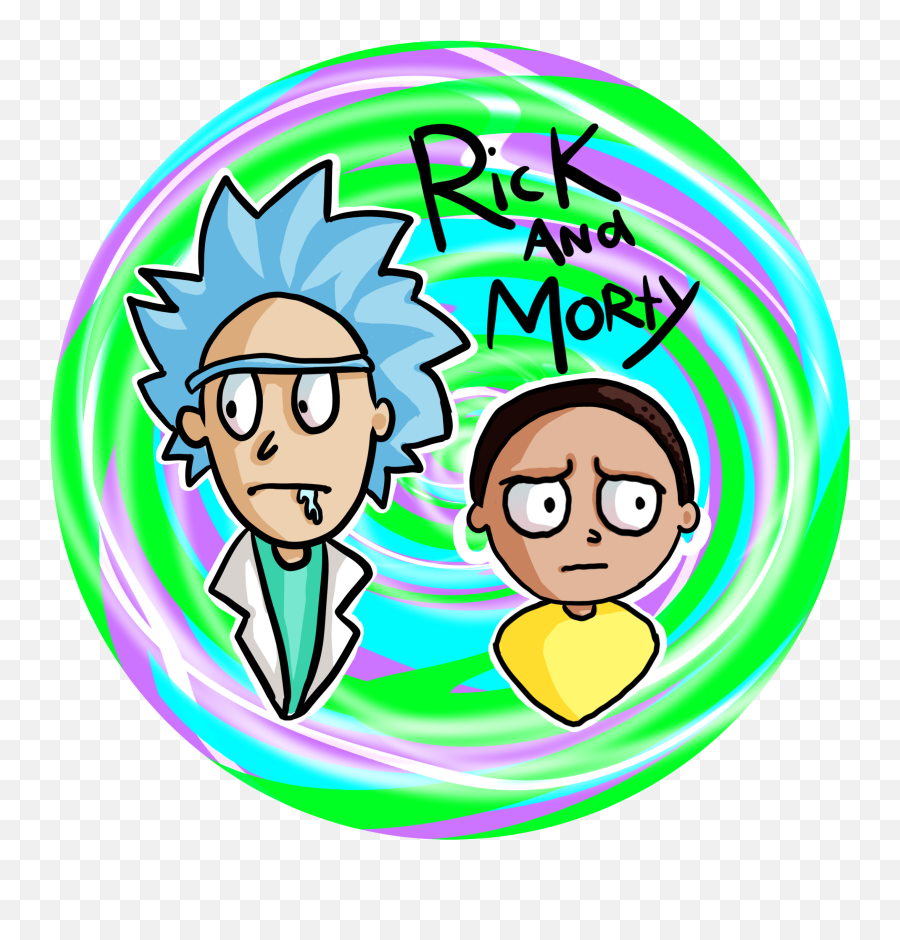 Pickle Clipart Jar Lid - Rick And Morty Circle Png Emoji,Rick And Morty Png