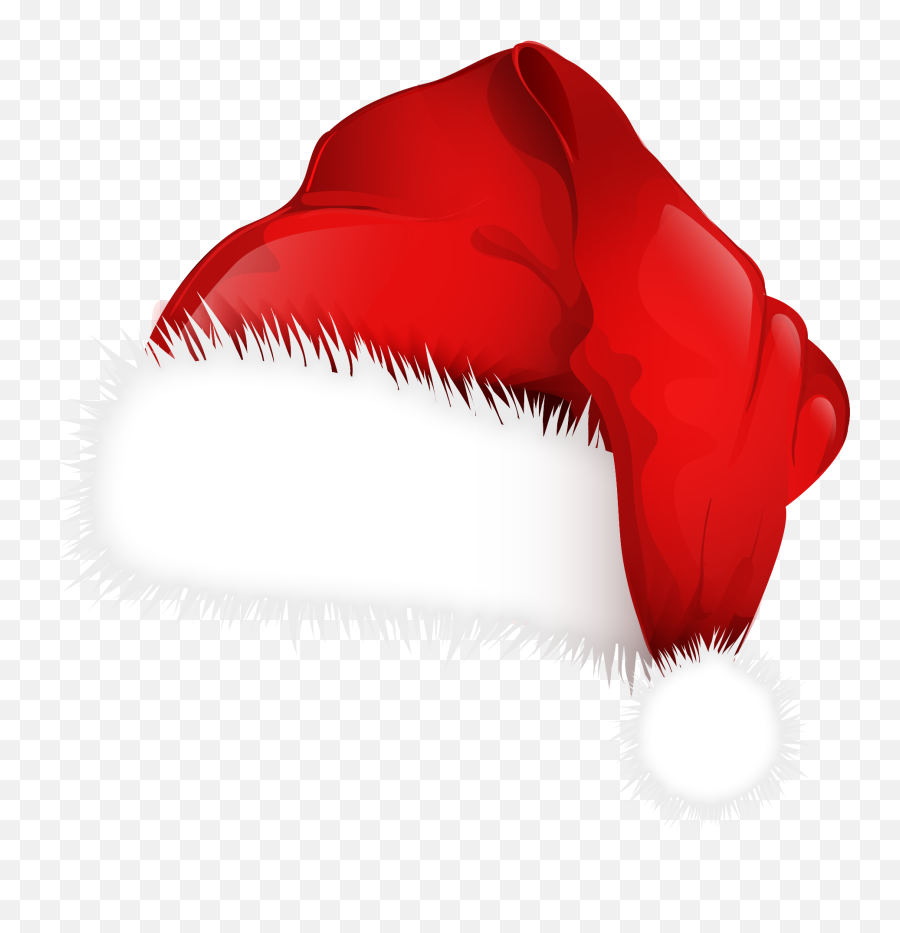 Cap Clipart Christmas Cap Christmas - Transparent Background Santa Hat Clip Art Emoji,Santa Hat Transparent