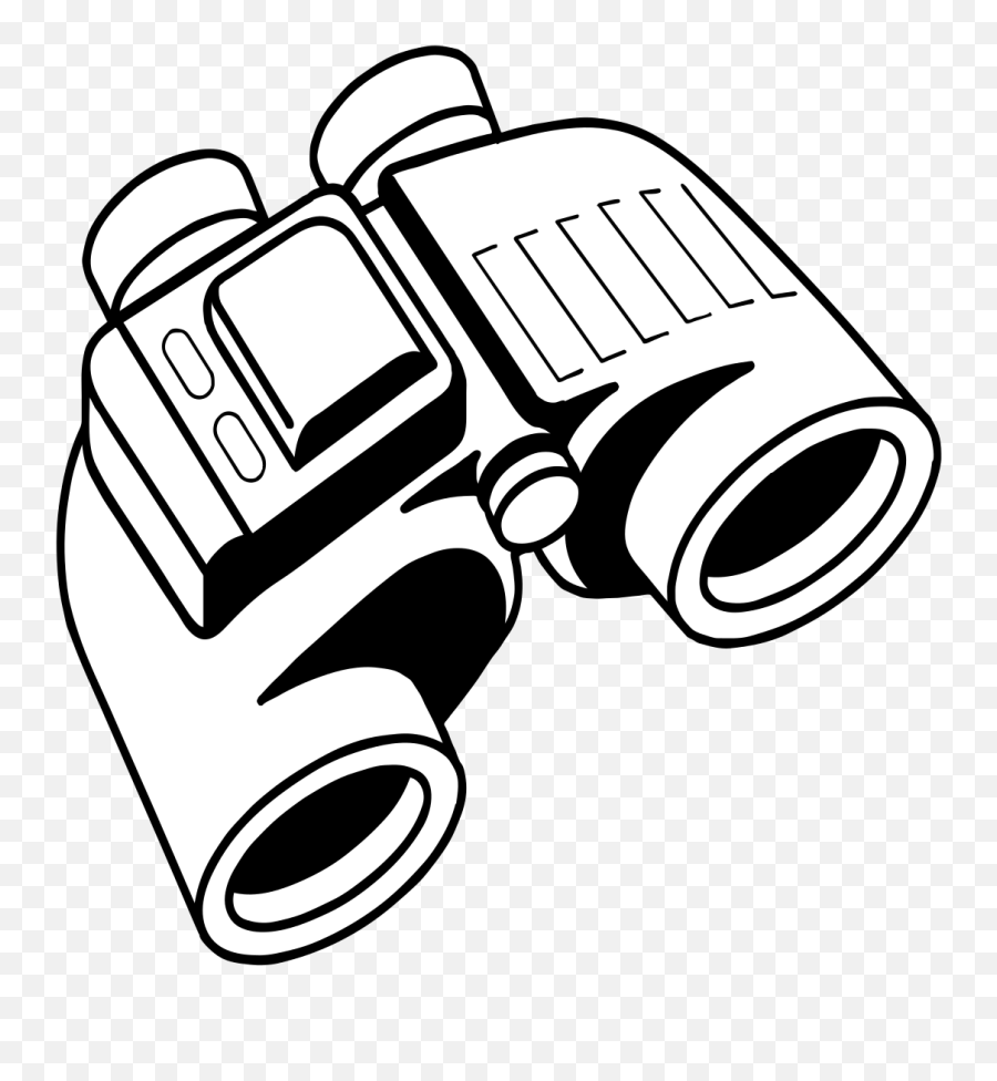 Binoculars Clip Art At Clker - Binoculars Clipart Black And White Emoji,Binoculars Clipart