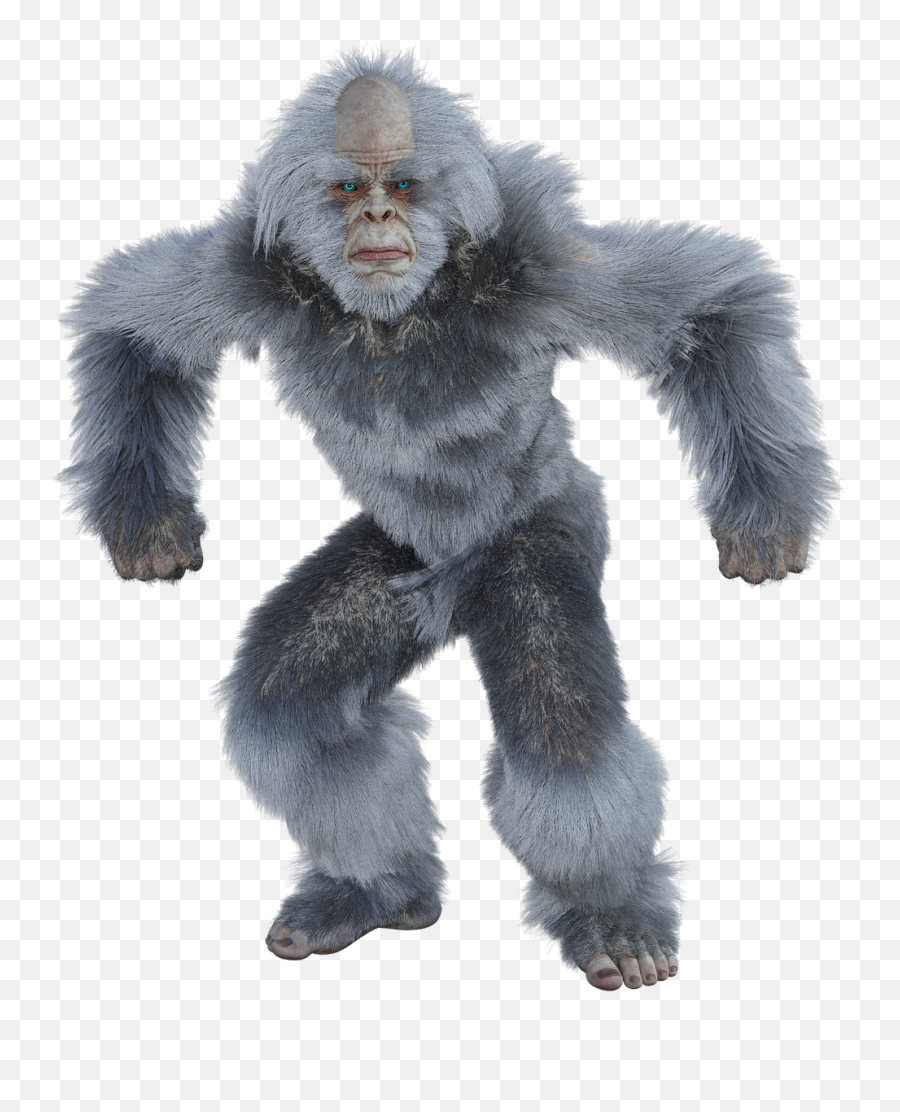 Yeti Bigfoot Snow Man - Bigfoot Transparent Emoji,Bigfoot Clipart