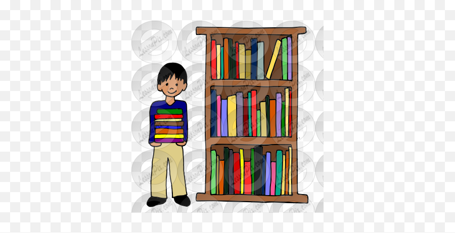 Librarian Picture For Classroom - Bookcase Emoji,Librarian Clipart