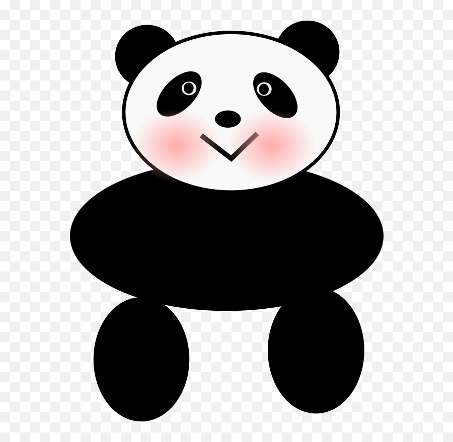 Free Clip Art - Panda Emoji,Panda Clipart