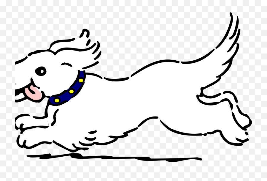 White Dog Svg - Dog Running Cartoon Png Emoji,Schnauzer Clipart