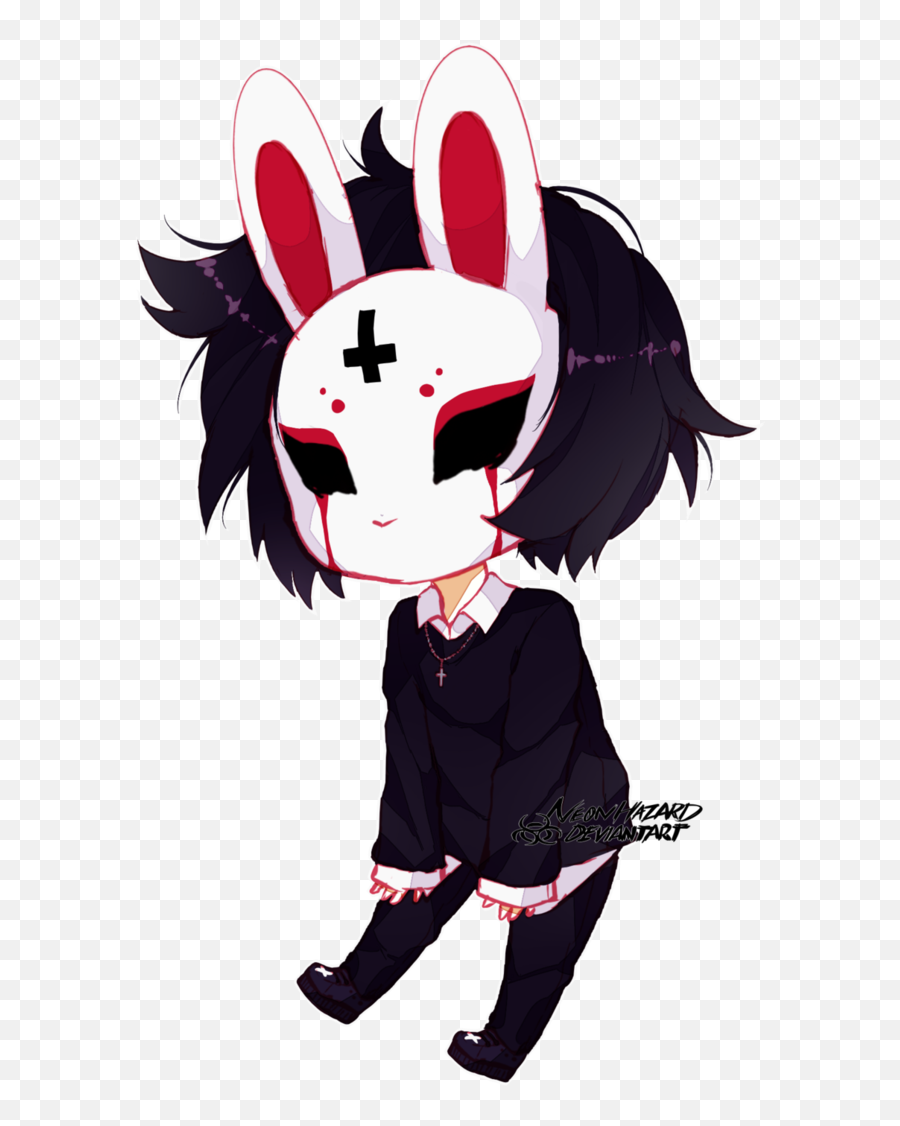 15 - Anime Girl Bunny Mask Clipart Full Size Clipart Anime Bunny Mask Emoji,Bunny Face Clipart
