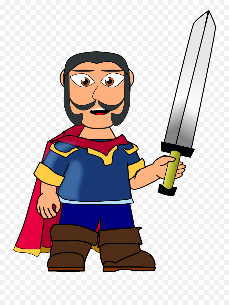Hero With A Sword Clipart Free Download Transparent Png - Hero With Sword Clipart Emoji,Sword Clipart