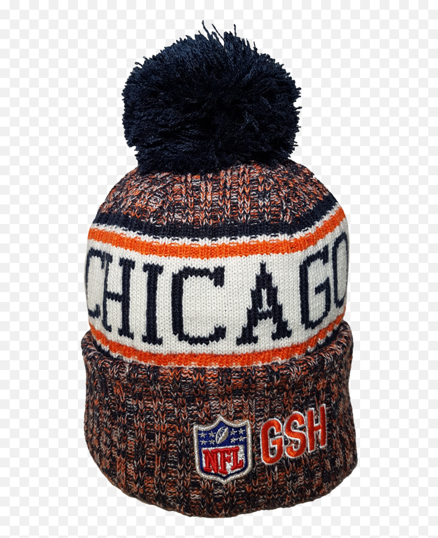 Chicago Bears Nfl 18 Sideline Pom Toque - Toque Emoji,Nfl Logo Hats