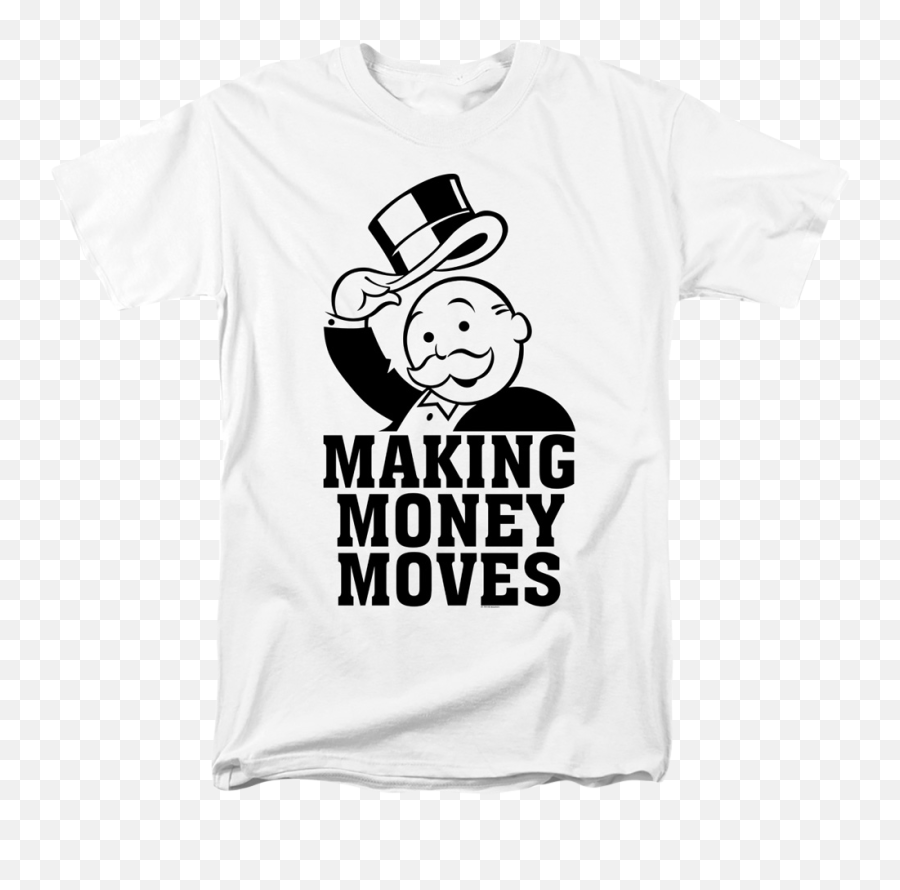 Mr Monopoly Png - Making Money Moves Monopoly T Shirt Fictional Character Emoji,Monopoly Png