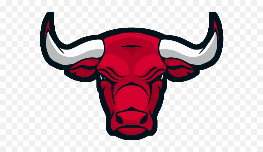 Chicago Bulls Logo Clip Art - Transparent Bull Head Logo Png Emoji,Chicago Bull Logo