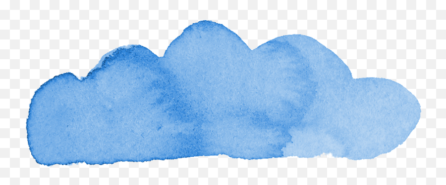 8 Blue Watercolor Cloud Png Transparent Onlygfxcom Emoji,White Cloud Png