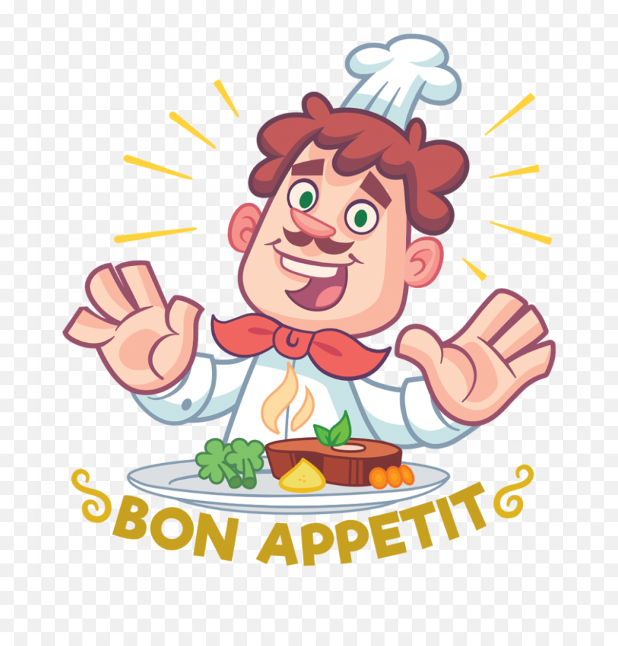 Chef André Vidio Stickers For Whatsapp Emoji,Bon Appetit Clipart