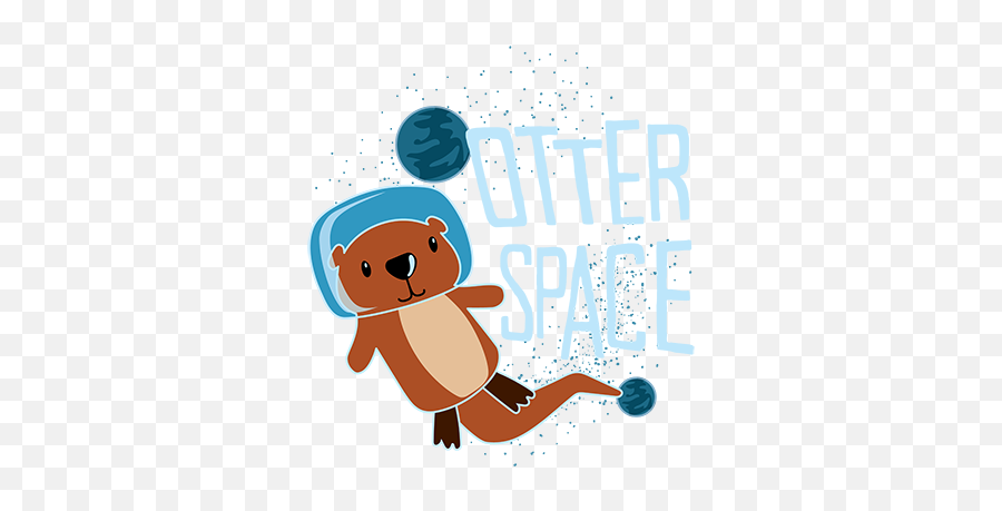 Otter Space - Happy Emoji,Otter Clipart