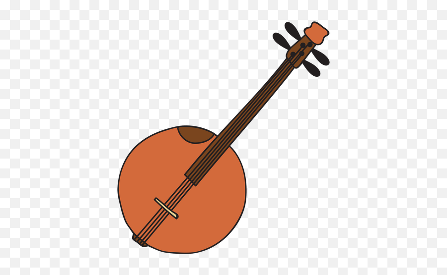 Banjo Musical Instrument Doodle - Banjo Cartoon Png Emoji,Banjo Png