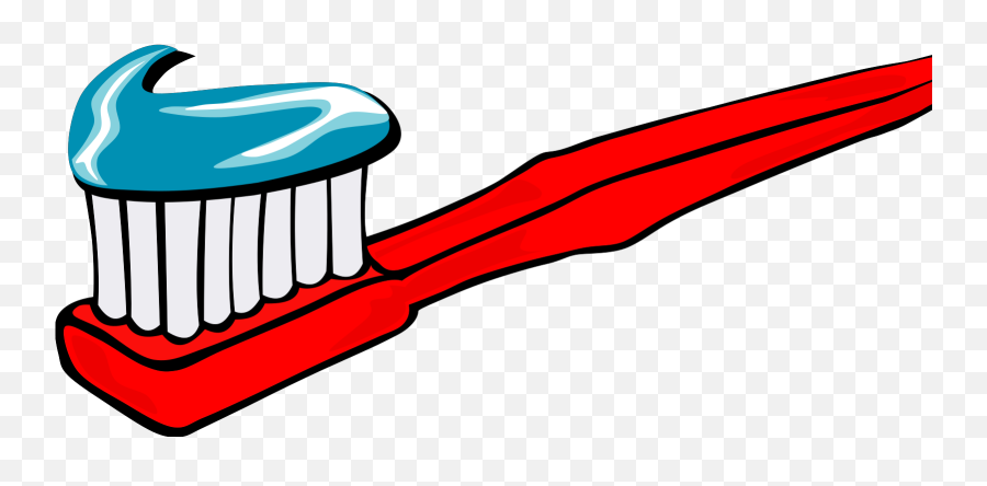 Red Toothbrush Svg Vector Red - Clip Art Red Toothbrush Emoji,Toothbrush Clipart