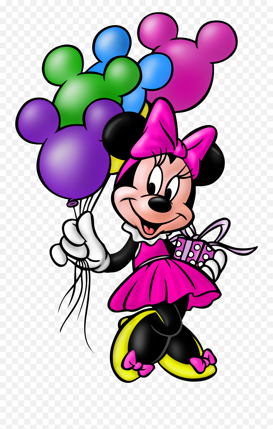 Minnie Mouse Transparent Png Clip Art Image Minnie Mouse - Birthday Minnie Mouse Cartoon Emoji,Mickey Mouse Png