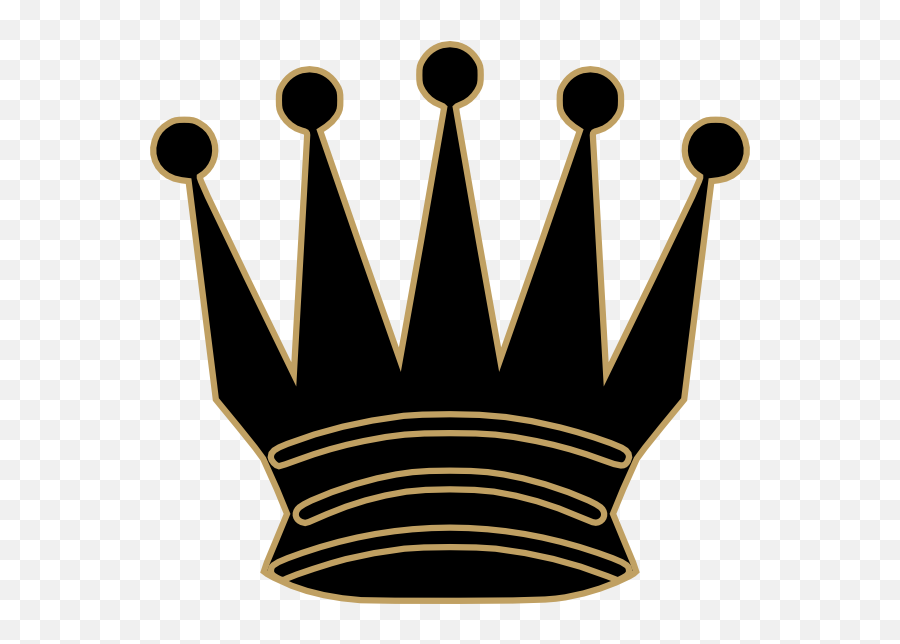 Crown Clipart Evil Crown Evil - Black Queen Chess Png Emoji,Crown Clipart