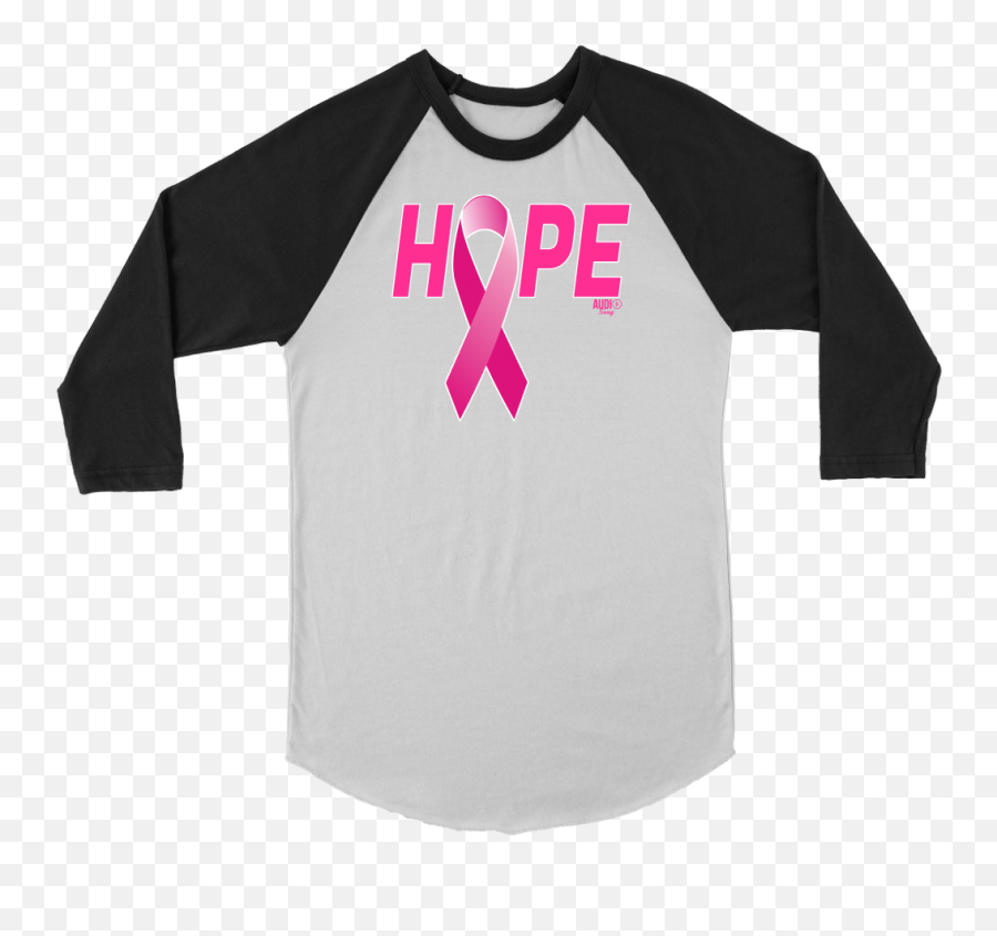 Breast Cancer Awareness Ribbon Hope Raglan - Senior Shirts Animal Planet T Shirts Emoji,Breast Cancer Clipart