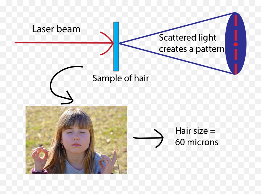 Use A Laser Pointer To Measure The Thickness Of Your Hair - Laser Hair Diffraction Emoji,Laser Beam Transparent