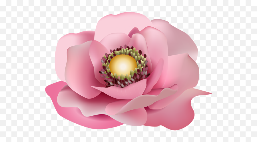Flower Pink Transparent Png Clip Art Image Flower Clipart - Clipart Library Pink Flowers Emoji,Flower Clipart Transparent