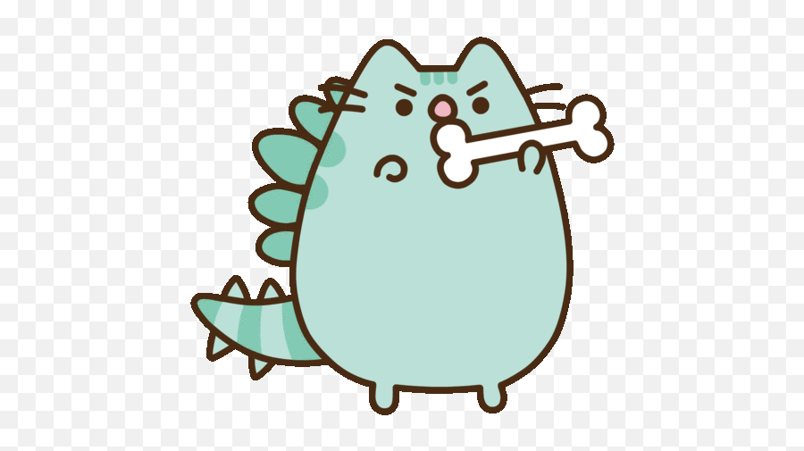 Pusheen Cat Dinosaur - Cat Dino Pusheen Emoji,Totoro Clipart