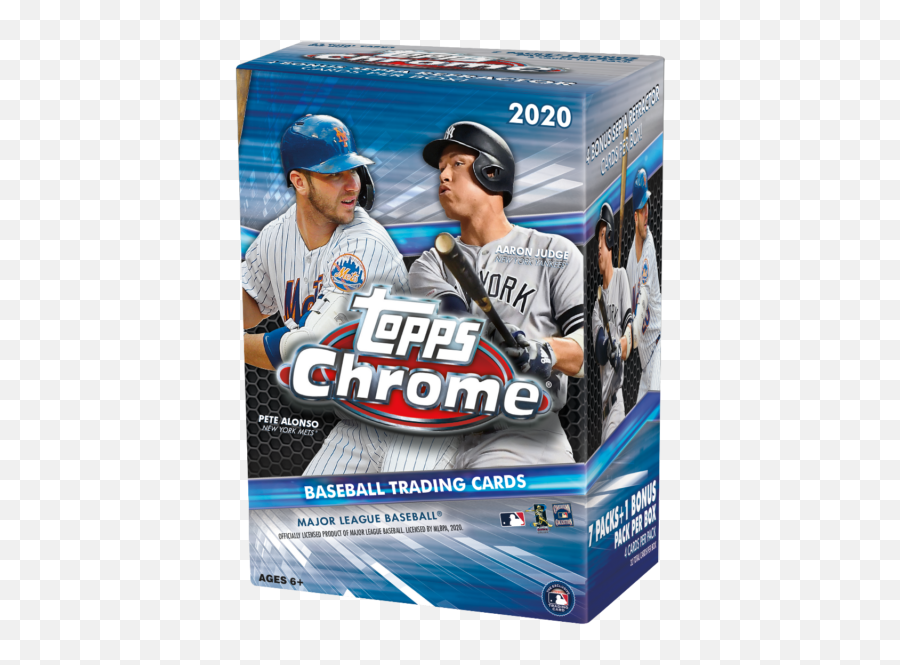 Topps 2020 Chrome Baseball Blaster Box - 2020 Topps Chrome Blaster Box Emoji,Topps Logo