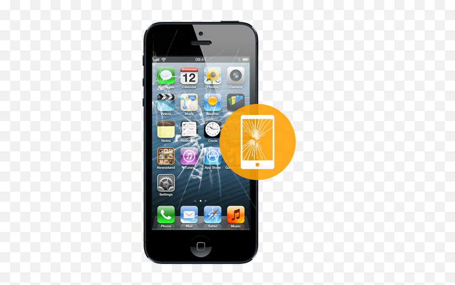 Iphone 5 Screen Replacement Emoji,Broken Iphone Png