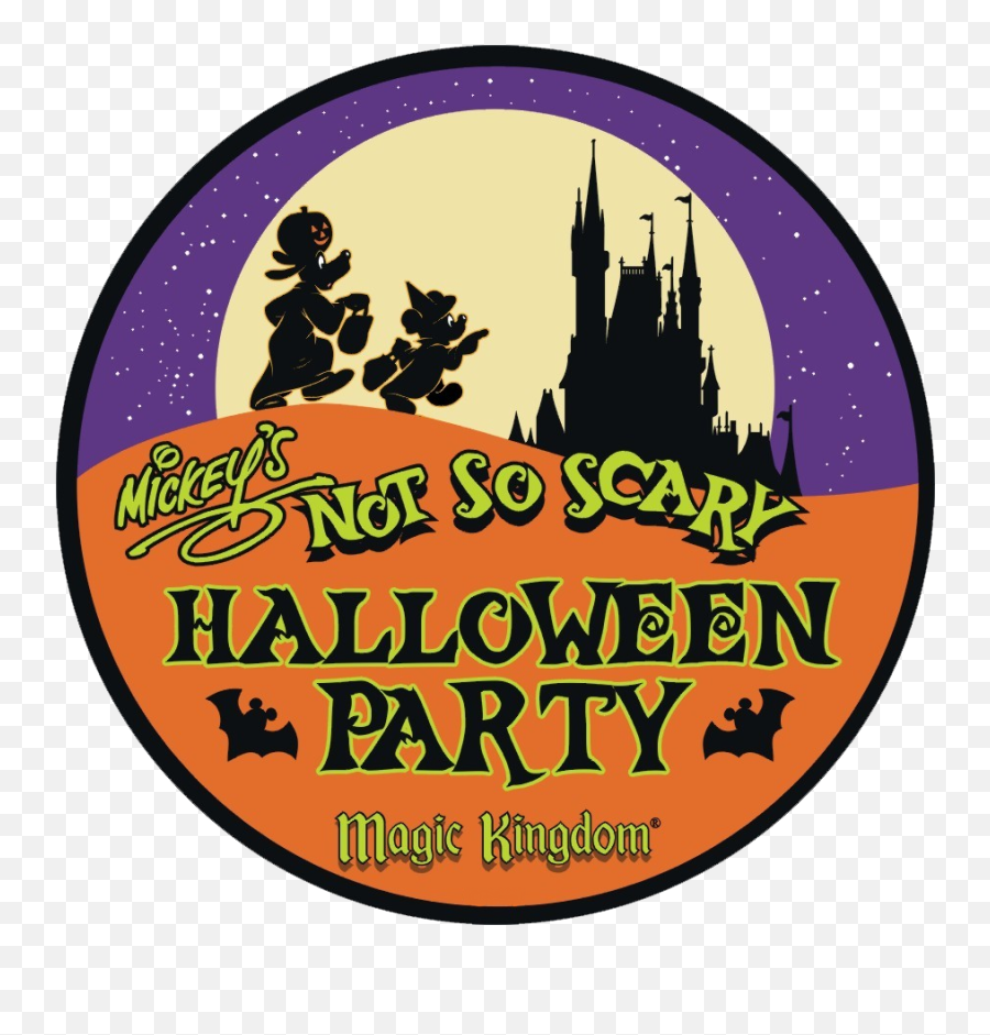 So Scary Halloween Logo Clipart - Walt Disney World Not So Scary Halloween Party Logo Emoji,Halloween Logo