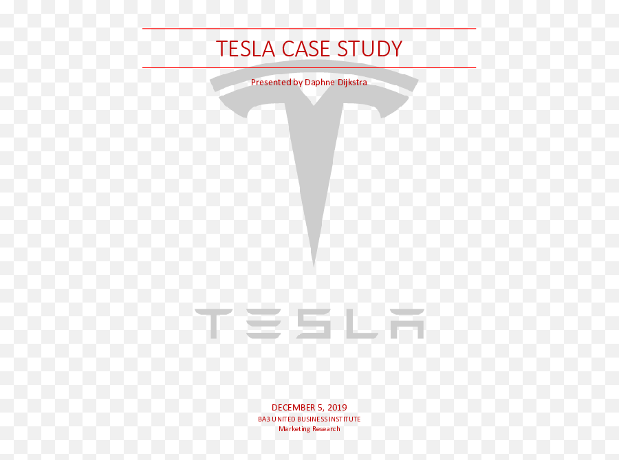 Doc Tesla Case Study Daphne Dijkstra - Academiaedu Emoji,Tesla Motors Logo