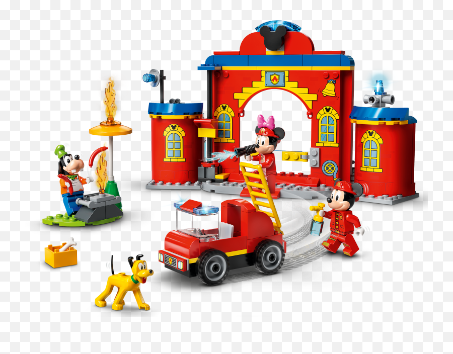 Mickey U0026 Friends Fire Truck U0026 Station Emoji,Mickey Ears Logo