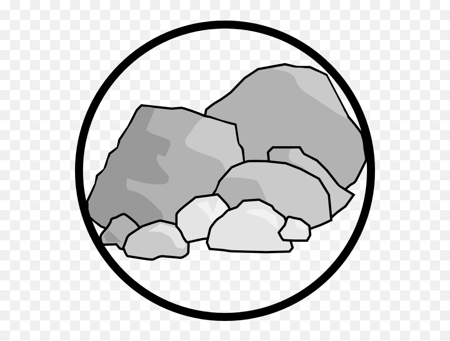 Bulk Aggregate Clip Art - Clipart Rocks Transparent Sketsa Gambar Batu Kerikil Emoji,Rocks Clipart