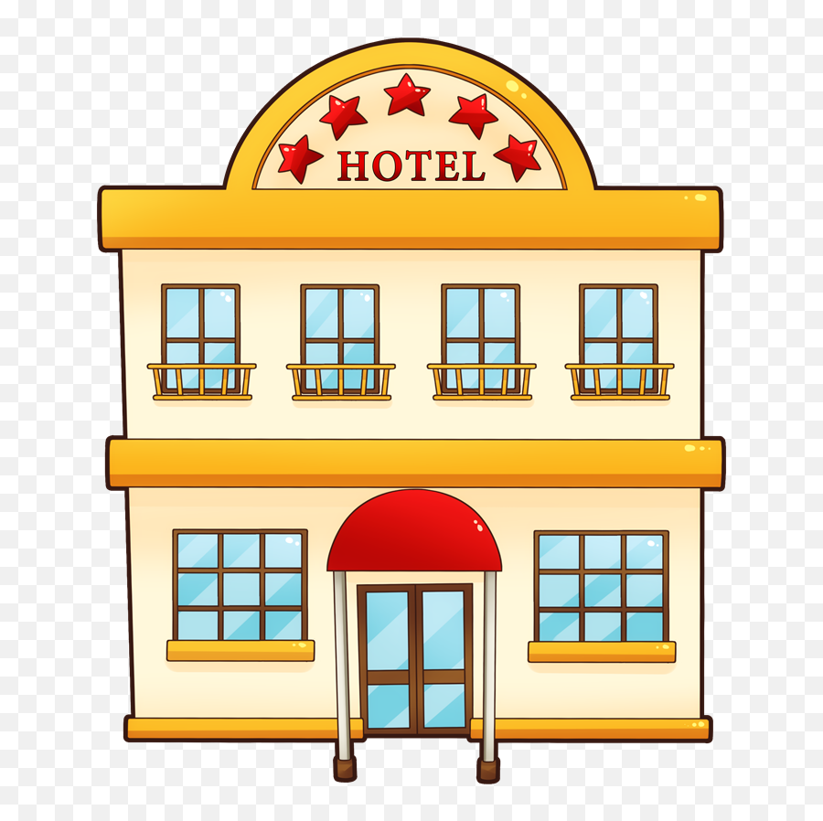 Hotel Clipart - Food And Accommodation Clipart Emoji,Hotel Clipart