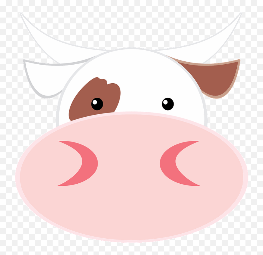 Cow Face Clipart - Happy Emoji,Cow Face Clipart