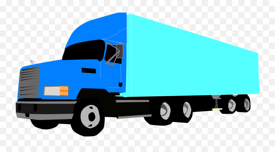 Semi - Trailer Truck 18 Wheeler 18 Wheeler Clipart 18 Wheeler Truck Cartoon Png Emoji,Semi Truck Clipart